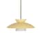 Besa Lighting Trilo 15 Stem Pendant, Champagne, Satin Nickel Finish, 1x9W LED 1TT-451397-LED-SN - alternate 1